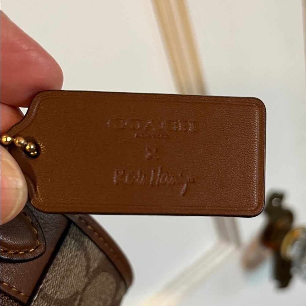 Special Edition Coach by Keith Haring Brown and Tan Mini Canteen Crossbody - Picture 2 of 10